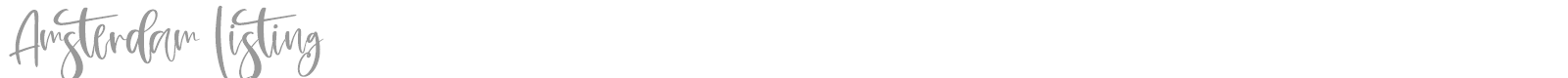Amsterdam Listing font preview